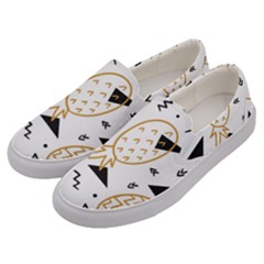 Golden Pineapples Men s Canvas Slip Ons by goljakoff