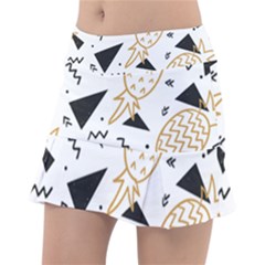 Golden Pineapples Classic Tennis Skirt by goljakoff