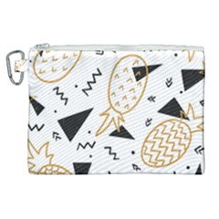 Golden Pineapples Canvas Cosmetic Bag (xl) by goljakoff