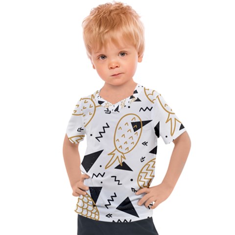 Golden Pineapples Kids  Sports Tee by goljakoff