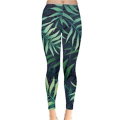 Green Leaves Leggings  by goljakoff