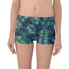 Green Leaves Reversible Boyleg Bikini Bottoms by goljakoff