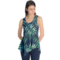 Green Leaves Sleeveless Tunic by goljakoff