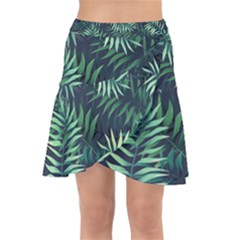 Green Leaves Wrap Front Skirt by goljakoff