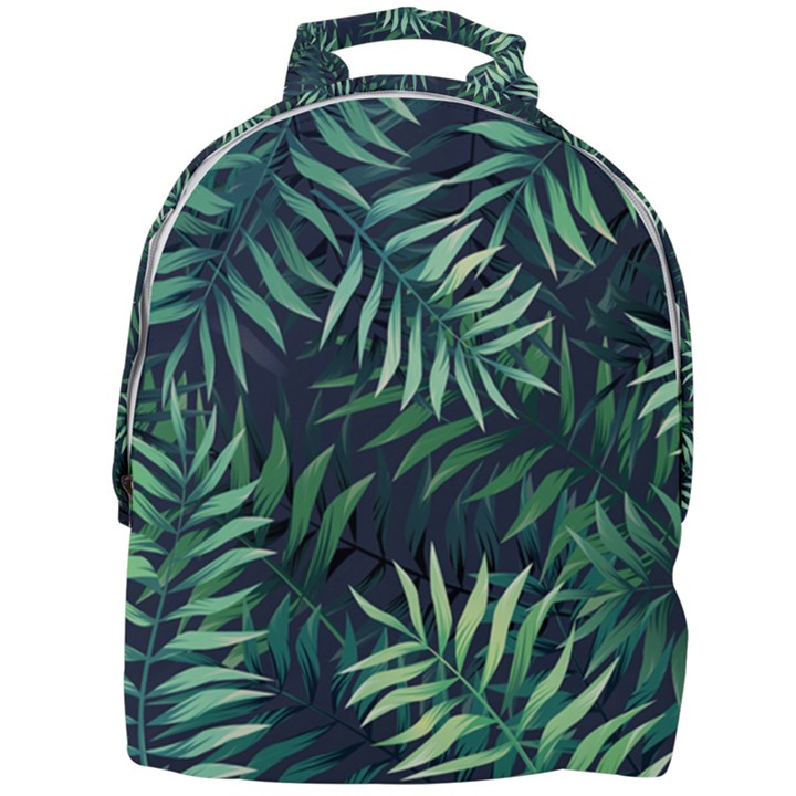 Green leaves Mini Full Print Backpack