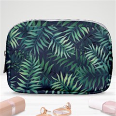 Green Leaves Make Up Pouch (small) by goljakoff