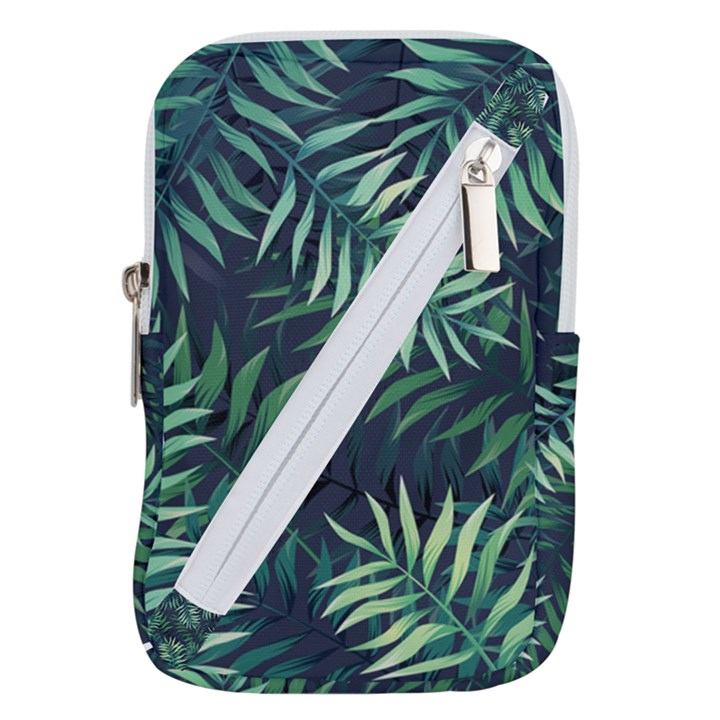 Green leaves Belt Pouch Bag (Large)