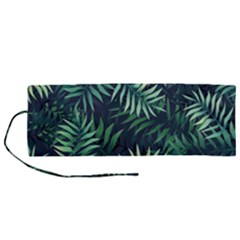 Green Leaves Roll Up Canvas Pencil Holder (m) by goljakoff