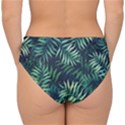 Green leaves Double Strap Halter Bikini Bottom View2