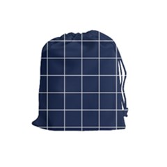 Blue Buffalo Plaid Drawstring Pouch (large) by goljakoff