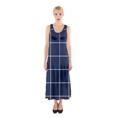 Blue Buffalo Plaid Sleeveless Maxi Dress by goljakoff