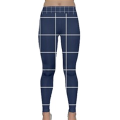 Blue Buffalo Plaid Classic Yoga Leggings by goljakoff