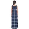 Blue buffalo plaid Empire Waist Maxi Dress View2