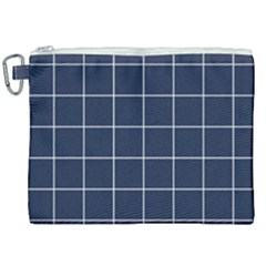 Blue Buffalo Plaid Canvas Cosmetic Bag (xxl) by goljakoff