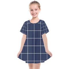 Blue Buffalo Plaid Kids  Smock Dress by goljakoff