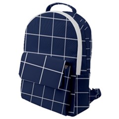 Blue Buffalo Plaid Flap Pocket Backpack (small) by goljakoff