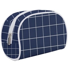 Blue Buffalo Plaid Make Up Case (large) by goljakoff