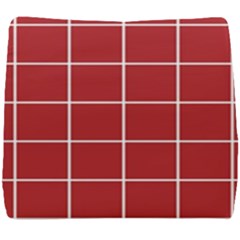 Red Buffalo Plaid Seat Cushion by goljakoff