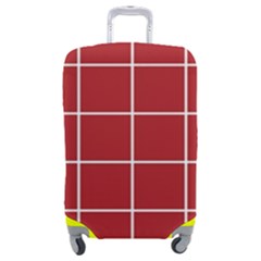 Red Buffalo Plaid Luggage Cover (medium) by goljakoff