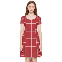 Red Buffalo Plaid Inside Out Cap Sleeve Dress