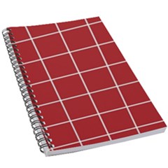 Red Buffalo Plaid 5 5  X 8 5  Notebook by goljakoff