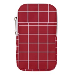 Red Buffalo Plaid Waist Pouch (large) by goljakoff