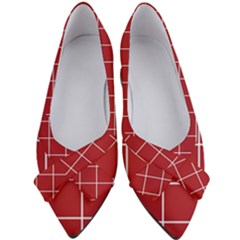 Red Buffalo Plaid Women s Bow Heels by goljakoff