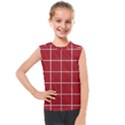 Red buffalo plaid Kids  Mesh Tank Top View1