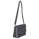 Gray plaid Shoulder Bag with Back Zipper View1