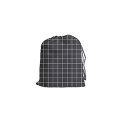 Gray Plaid Drawstring Pouch (xs) by goljakoff