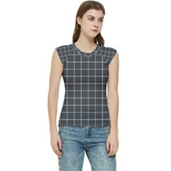 Gray Plaid Women s Raglan Cap Sleeve Tee by goljakoff