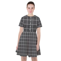 Gray Plaid Sailor Dress by goljakoff