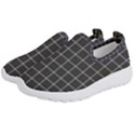 Gray plaid Kids  Slip On Sneakers View2