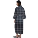 Gray plaid Maxi Satin Kimono View2