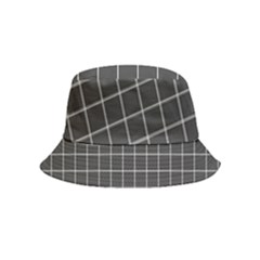 Gray Plaid Inside Out Bucket Hat (kids) by goljakoff