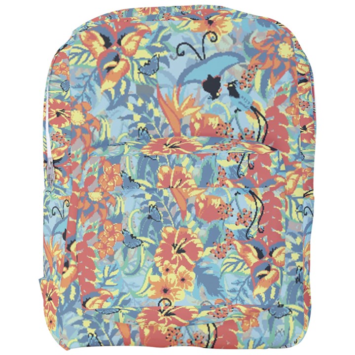 Flowers and butterfly Full Print Backpack