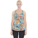 Flowers and butterfly Piece Up Tank Top View1