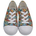 Flowers and butterfly Kids  Low Top Canvas Sneakers View1