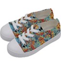 Flowers and butterfly Kids  Low Top Canvas Sneakers View2