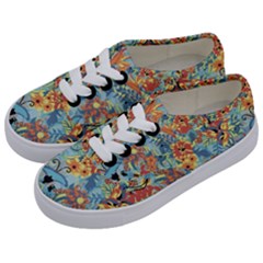 Flowers And Butterfly Kids  Classic Low Top Sneakers by goljakoff