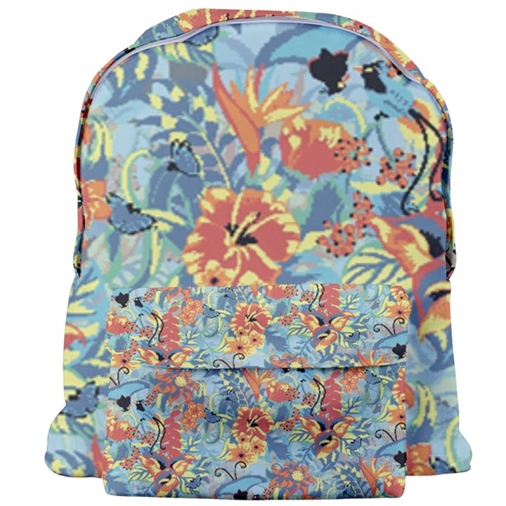 Flowers and butterfly Giant Full Print Backpack