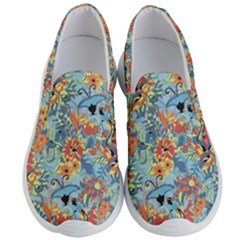 Flowers And Butterfly Men s Lightweight Slip Ons by goljakoff