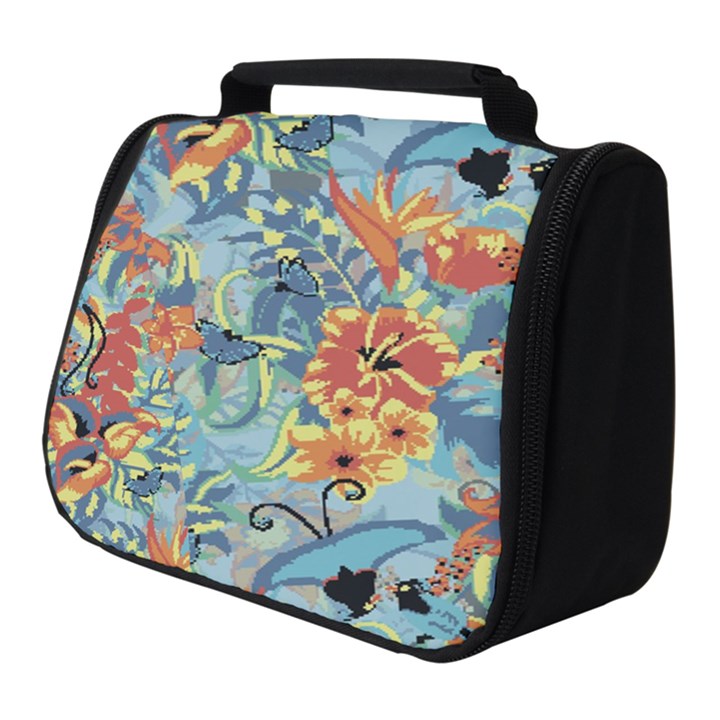 Flowers and butterfly Full Print Travel Pouch (Small)