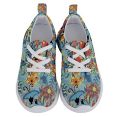 Flowers And Butterfly Running Shoes by goljakoff