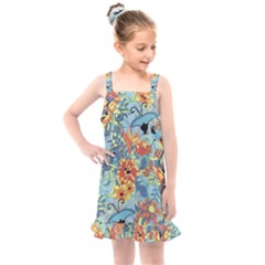 Flowers And Butterfly Kids  Overall Dress by goljakoff