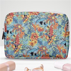 Flowers And Butterfly Make Up Pouch (medium) by goljakoff