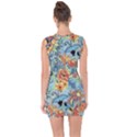 Flowers and butterfly Lace Up Front Bodycon Dress View2