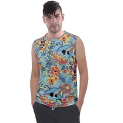 Flowers And Butterfly Men s Regular Tank Top by goljakoff