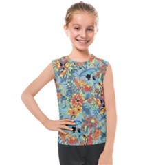 Flowers And Butterfly Kids  Mesh Tank Top by goljakoff