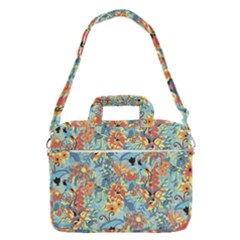 Flowers And Butterfly Macbook Pro Shoulder Laptop Bag  by goljakoff